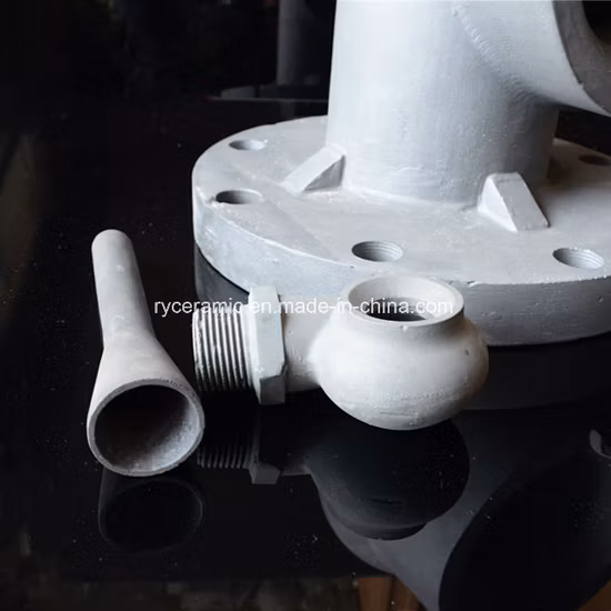 Boquilla de pulverización de agua de metal en espiral de carburo de silicona con bridas